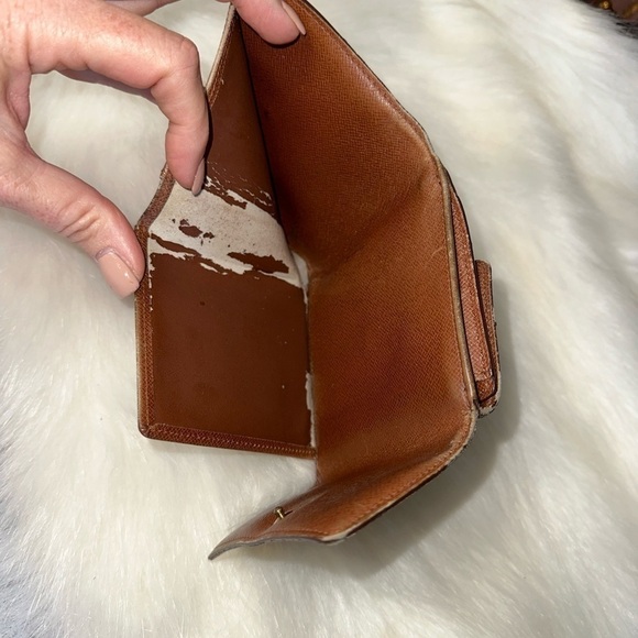 AUTHENTIC LOUIS VUITTON MONOGRAM PORTEFEIULLE ELISE TRIFOLD SNAP WALLET - Picture 8 of 12